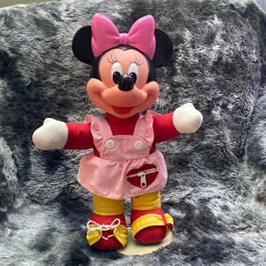 Disney Vintage Minnie Mouse Learn To Dress Me- 1980's, Mattel 15"